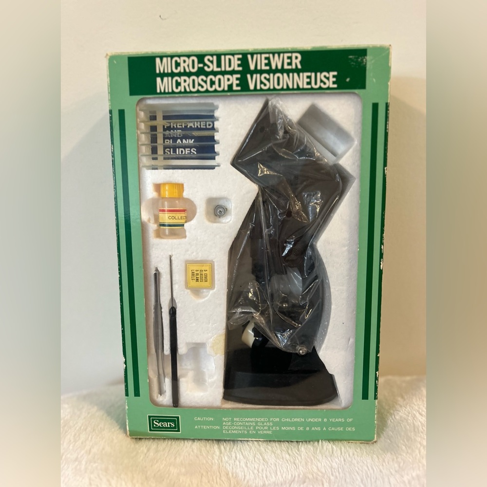 Sears vintage Green Micro-Slide Viewer Set